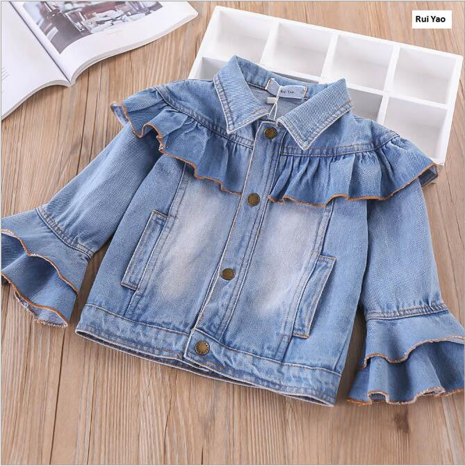 2018 Fashion Baby Girl Coat Baby Jacket Denim Jacket for Girls Jacket Girl Outerwear Children Clothes Baby Outerwear