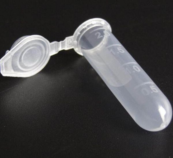 2~10ml Lab Plastic Graduated Centrifuge Tubes Test Tubing With Cap Lids