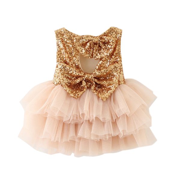 First Birthday Baby Dresses 1 2 year Infant Party Toddler Christening Gown Newborn Clothes Tutu Sequins Summer Dresses For Girls