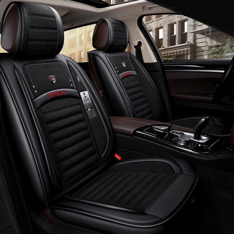 Universal Car Interior Accessories Seat Covers For Trucks Full Surround Design High Top Quality Durable PU Leather Five Seats Trucks Covers