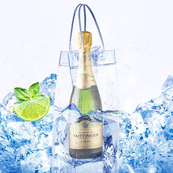 Rapid Ice Wine Cooler PVC Beer Cooler Bag Outdoors Ice Jelly Bag Picnic CoolSacks Wine Chillers Frozen Bottle Cooler