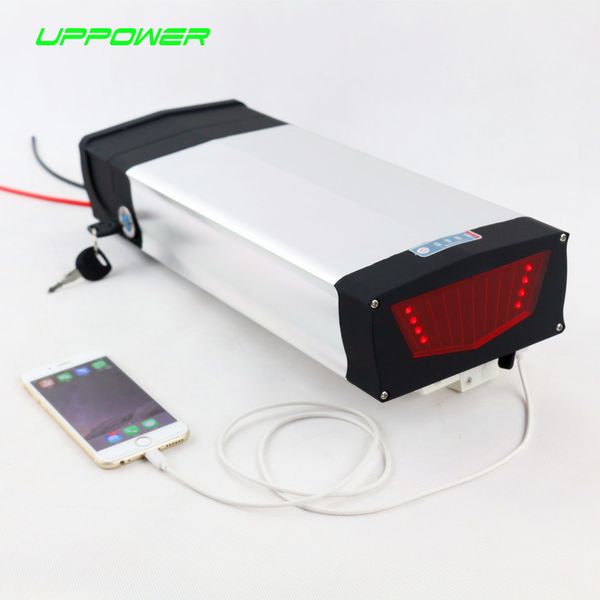 US EU No Tax High capacity 36 Volt Lithium battery pack 36V 25Ah Electric Bikes Rear Rack Battery with Panasonic cell + Charger