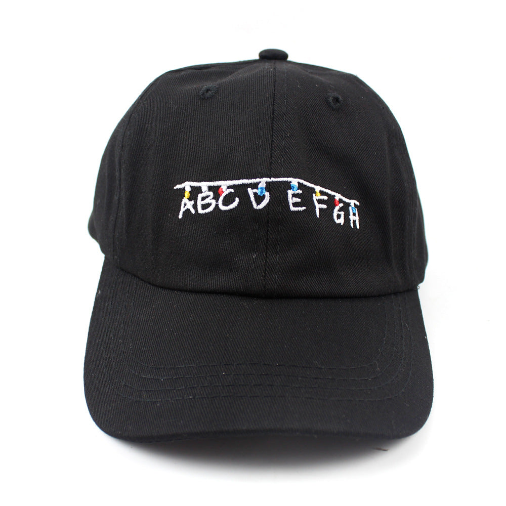 Dad Hat Letter Embroidery ABCDEFGH New Fashion Baseball Cap Adjustable Cap Men and Women Bend Sun Hat Wild