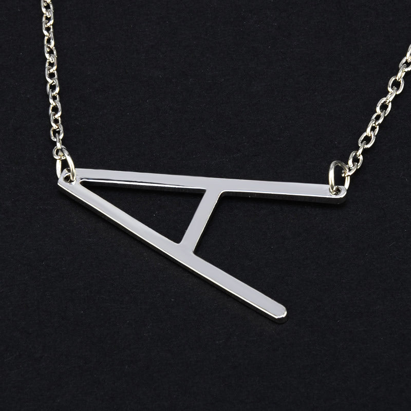 YOBEST Fashion Letter Necklaces Pendants Alfabet Initial Necklace Gold Silver Color Choker Necklace Women Jewelry