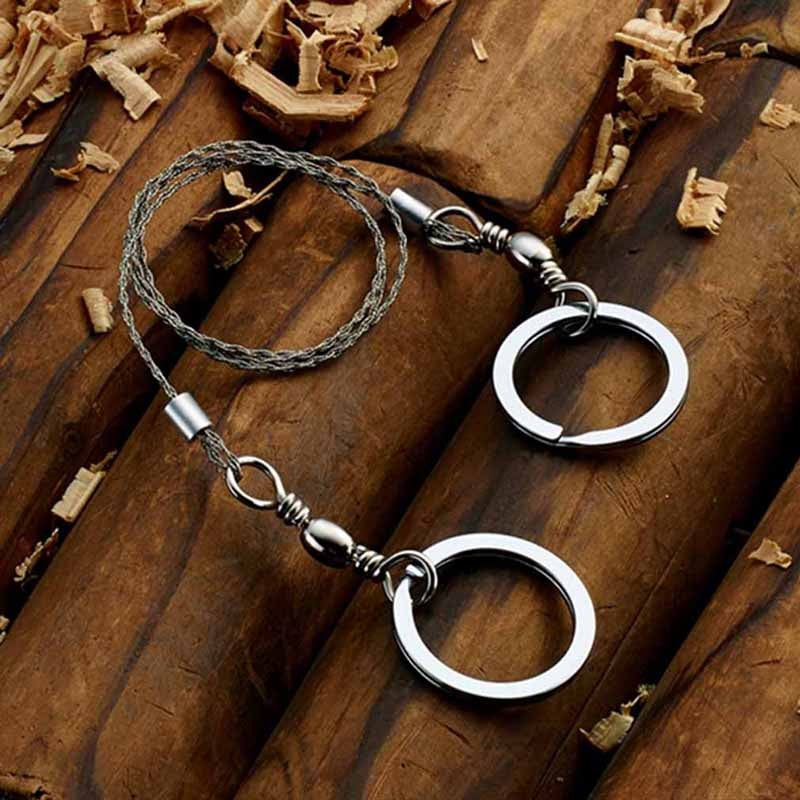 Chain Steel Wire Portable Outdoor Saw Pull Fold Cutting Survival Movement SportsOutdoor camping field sawing tool