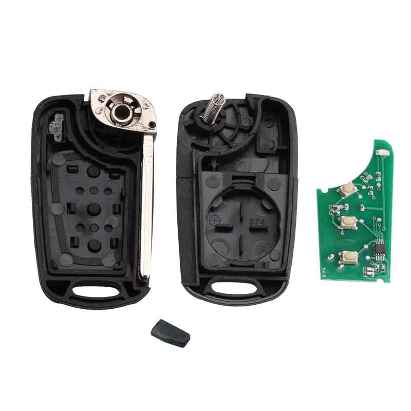 3 Buttons TOY40 Blade Folding Complete Remote Key For Hyundai 2011-2013 YF Sonata Remote Key Fob 433Mhz ID46 chip