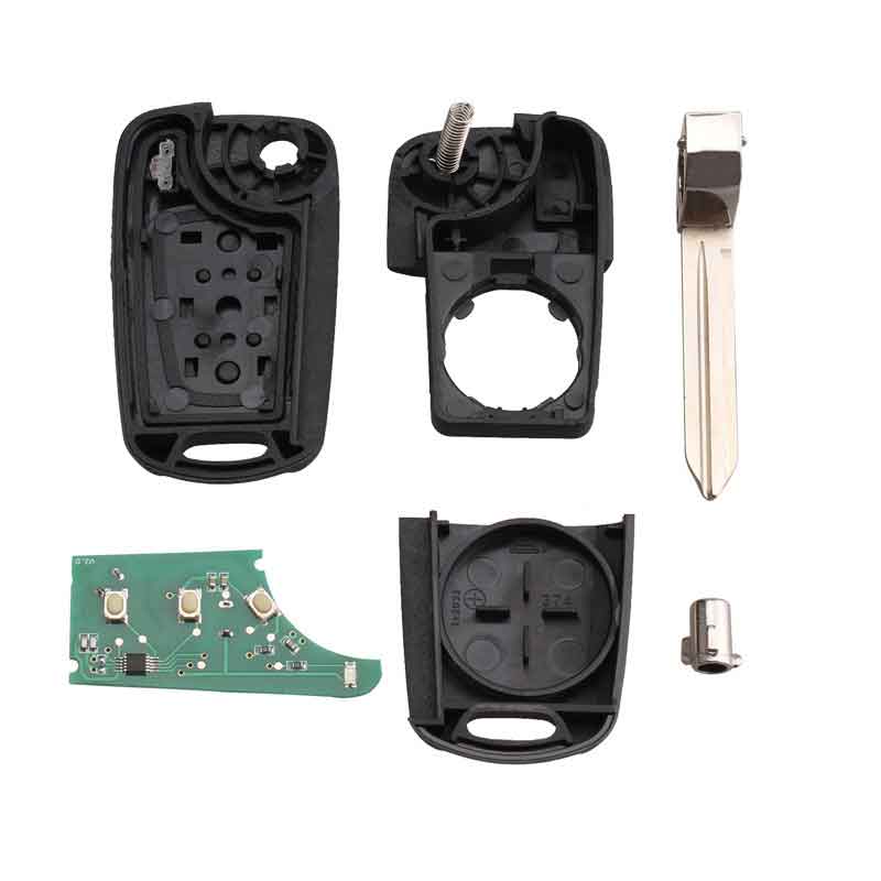 3Buttons Flip Folding Remote Key For KIA ID46 chip 433MHz Keyless Entry Complete Remote Key Fob