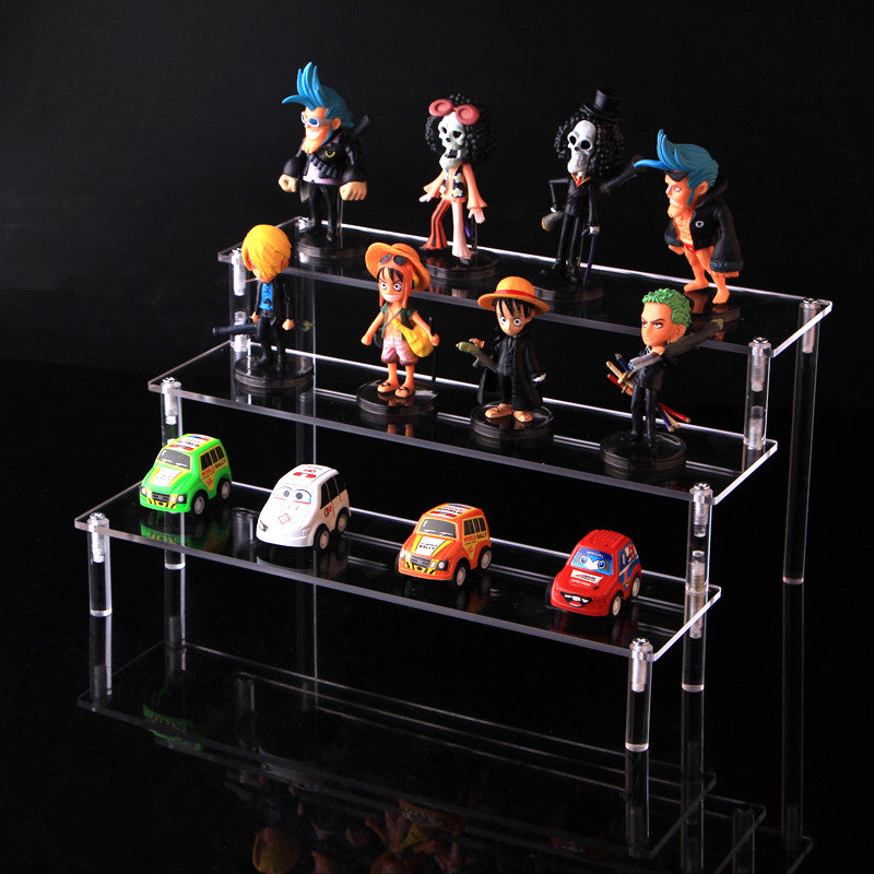Detachable 1-2-3 layers acrylic cosmetics rack Cartoon character storage holders car model toy purse perfume display stand rack