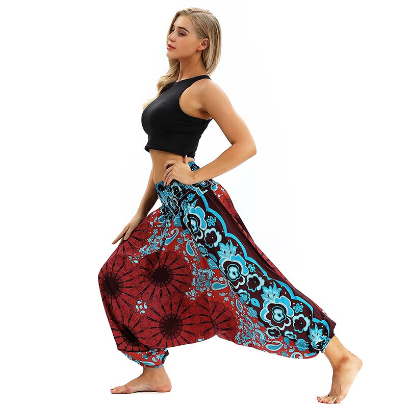 2018 Women Lantern Pants Comfortable Dancing Yoga Sport pants Thailand Elastic Dancing Loose Fit Trousers Free Shipping