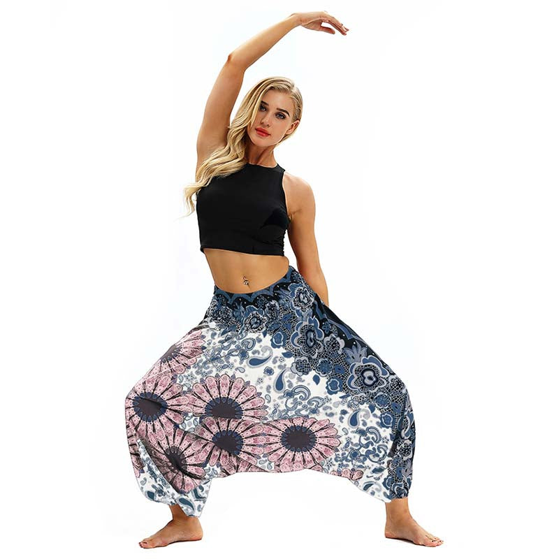 Women Lantern Pant Comfortable Belly Dancing Yoga Sports Excercise pants Thailand Elastic Dancing Loose Fit Trousers Free Shipping