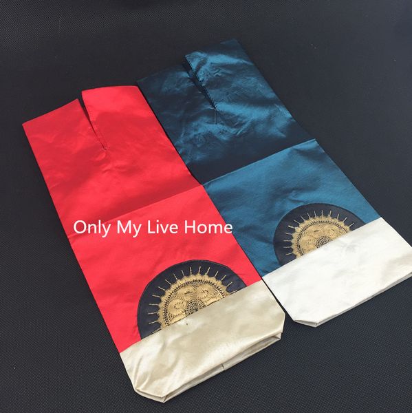 Chinese knot Tassel Craft Wine Bag Christmas Wine Bottle Cover Satin Fabric Red Wine Clothes Decorative Bottles Bags fit 750ml 50pcs-lot