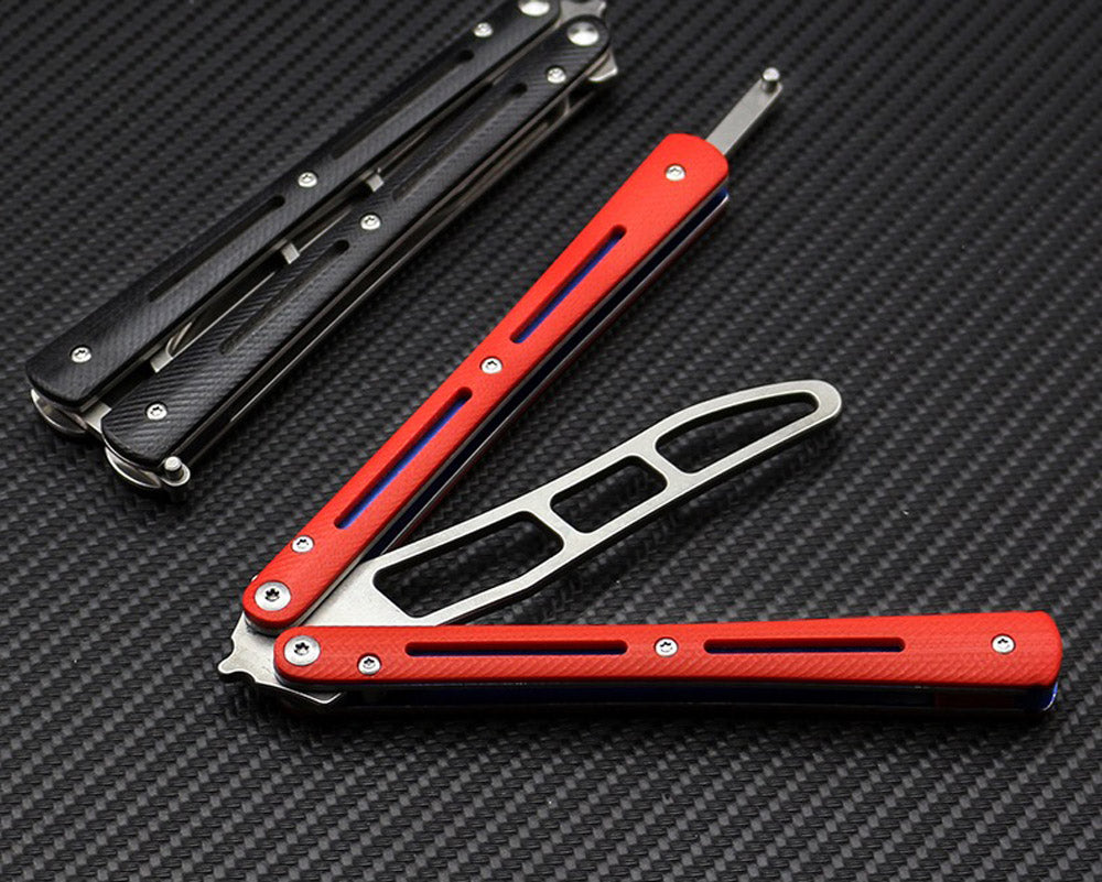 Portable Training Equipment Tactical Trainer Practice Balisong Blunt Butterfly Dull No Edge Training Handle Folding tool