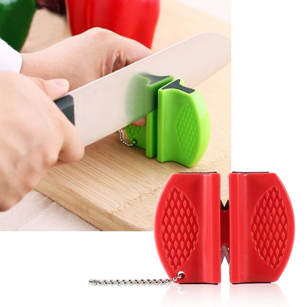 1 PCS Mini Knife Sharpener Kitchen Tool Pocket Outdoor Camping Hiking Tapered Knife Sharpening Professional Household Sharpening Stone NY053