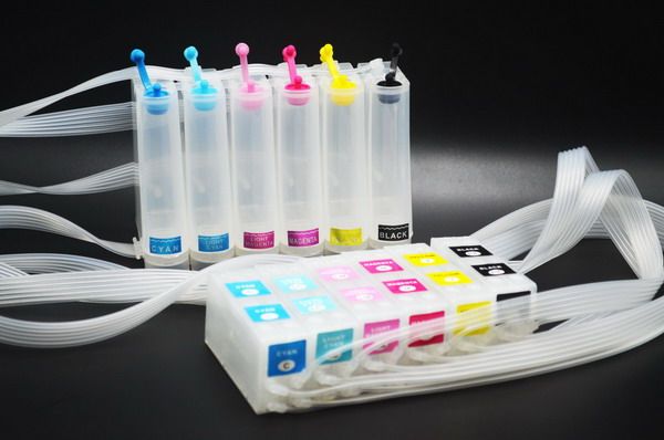 1set-Lot PP-100 CISS,PP-50 ciss,PJIC1-PJIC6 CISS for Epson discpublisher PP100,PP50 printer, Without Chip,Empty,6-color-set