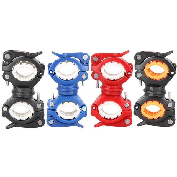 360 Degree Rotation Cycling Bike Bicycle Flashlight Torch Mount LED Head Front Light Holder Clip Bicycle Accessories WS-68