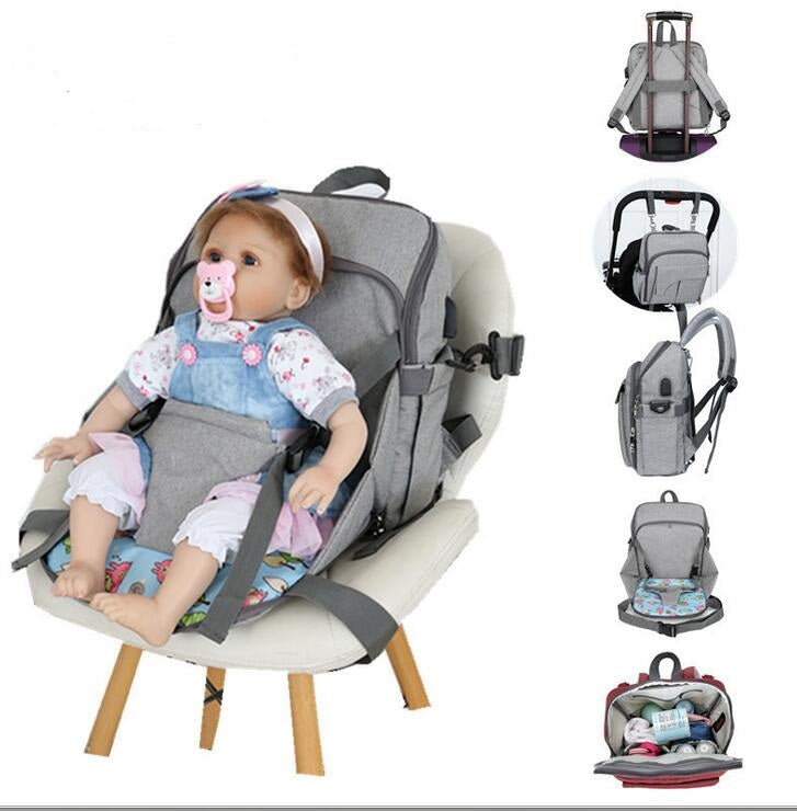 Mummy BAG Multifunction Outdoor Travel Baby Diaper Bag USB Charge Backpacks Large Capacity Nappy Bag Kits Mummy Maternity Travel Backpack