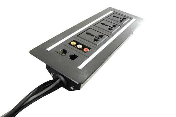 AV group RCA Socket For Hotels and Office With TEL Internet Socket 20 pcs-lot Drop Shipping