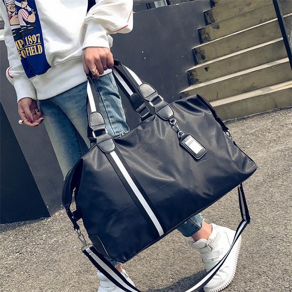 High Quality Boys Girls Handbags Shoulder Bag Outdoors Men Women&#039;s Duffel Bag Exercise Gym Travel Luggage Bags Nylon Black DHL-Fedex-UP