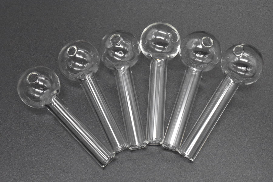 7cm thick clear glass oil burner pipe glass tube pipe smoking oil nail pipes for smoking