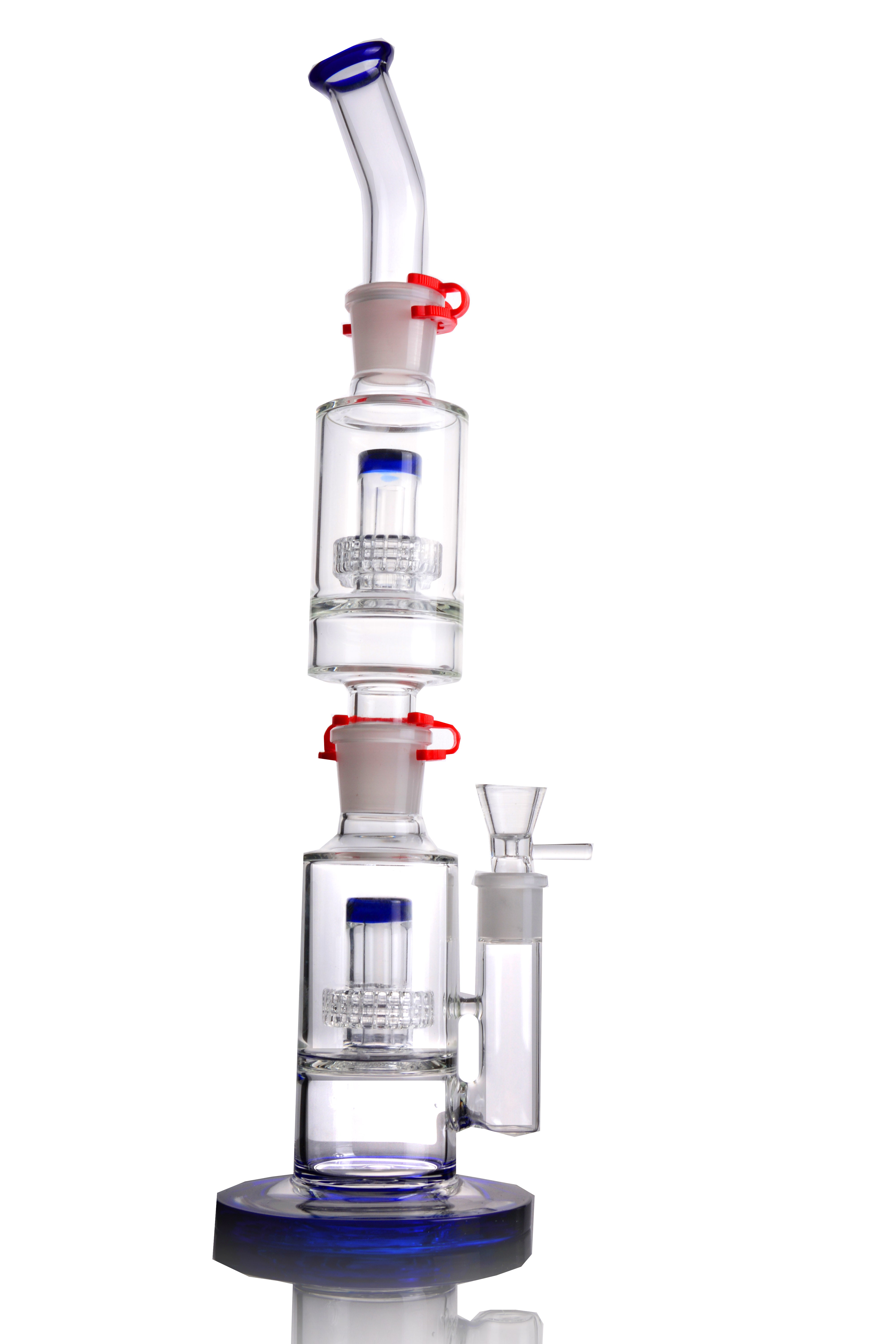 hookahs Heady Glass Birdcage Tall Removable Bongs Thick Recycler Oil Rigs Build A Bong with Clips 18mm joint