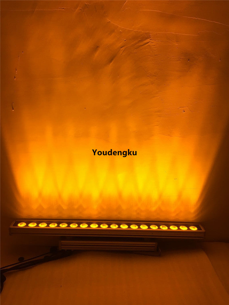 2pcs high brightness dj event background Individually Control outdoor 18x10w 4in1 led light bar wall washer rgbw stage lighting