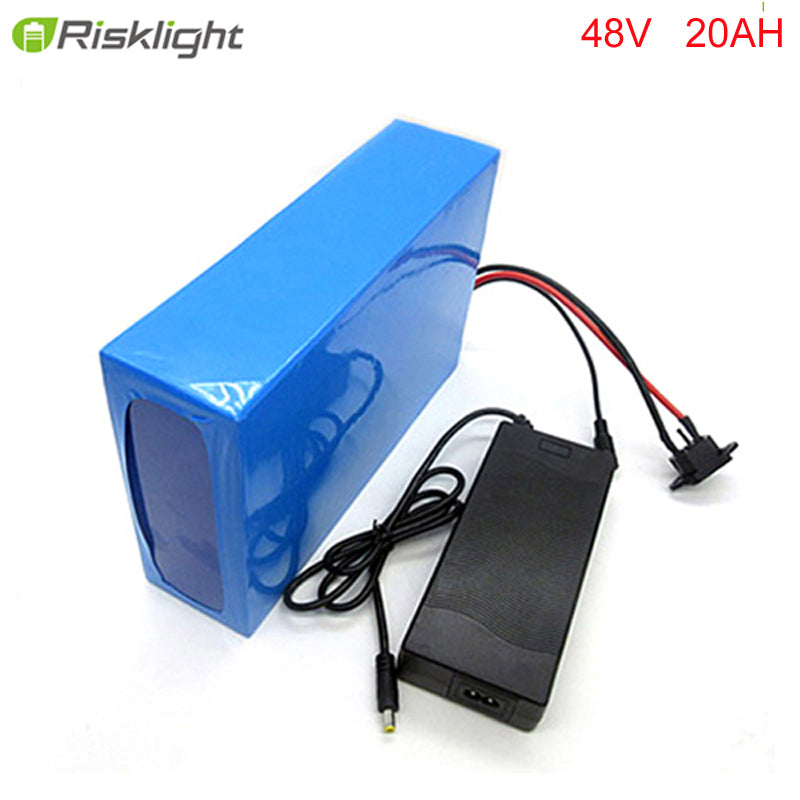 ebike lithium battery 48v 20ah lithium ion bicycle 48v 1000w electric scooter battery for kit electric bike with BMS , Charger