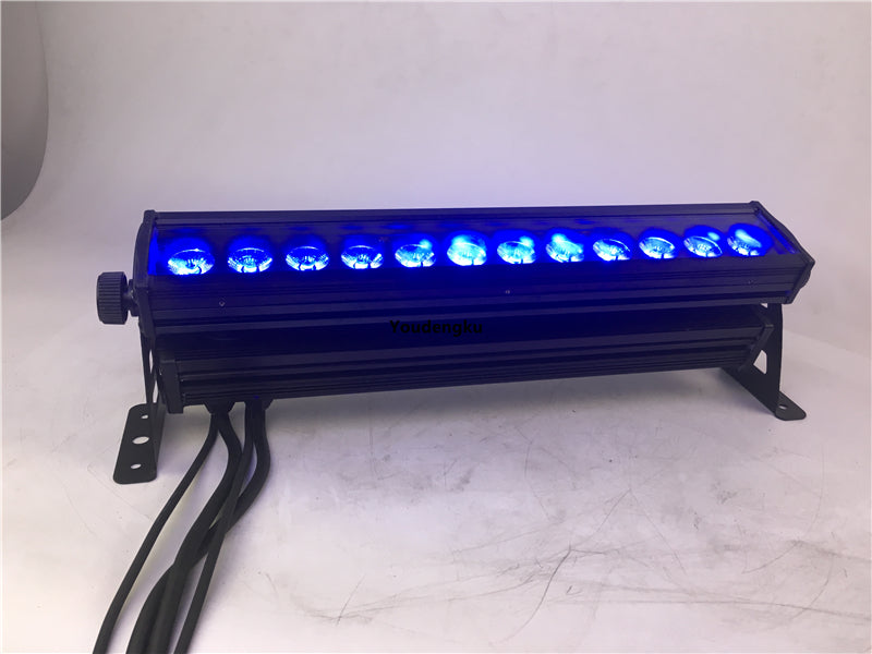 2pcs Outdoor 120W wall washer Linear Bar Light 12x10W RGBW 4 in 1 Waterproof IP65 Led Wallwasher Light