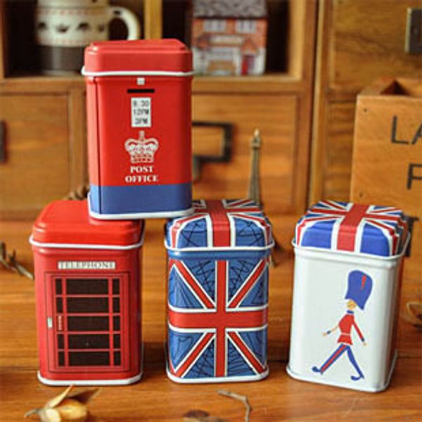 Free ship!1lot=24pc!London style storganizer boxes,tin box,storage case,household goods,storage container-pencil case