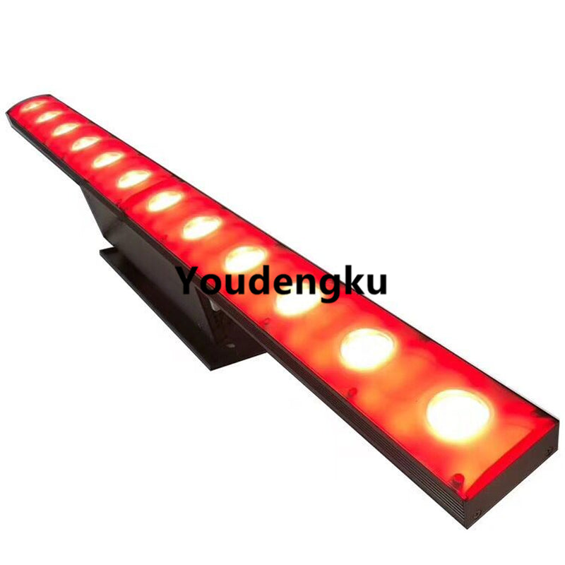 4 pieces IP20 12x3w warm white -cool white + 72pcs SMD 505 dmx rgb wall washer light led beam slim Linear stage wall washer