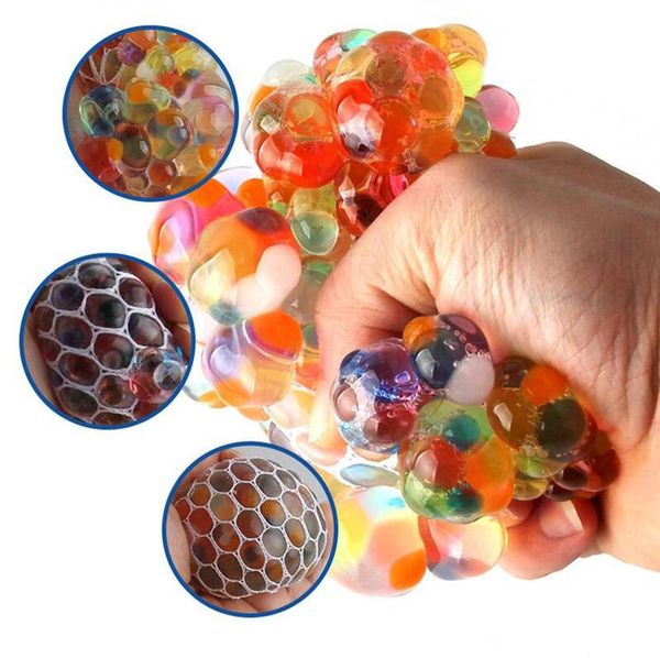 Gadget Vent Toys Creative Glow With Flashing Lights Beads Grape Balls Colorful Beads Colorful Discharge Water Polo Anti Stress DHL