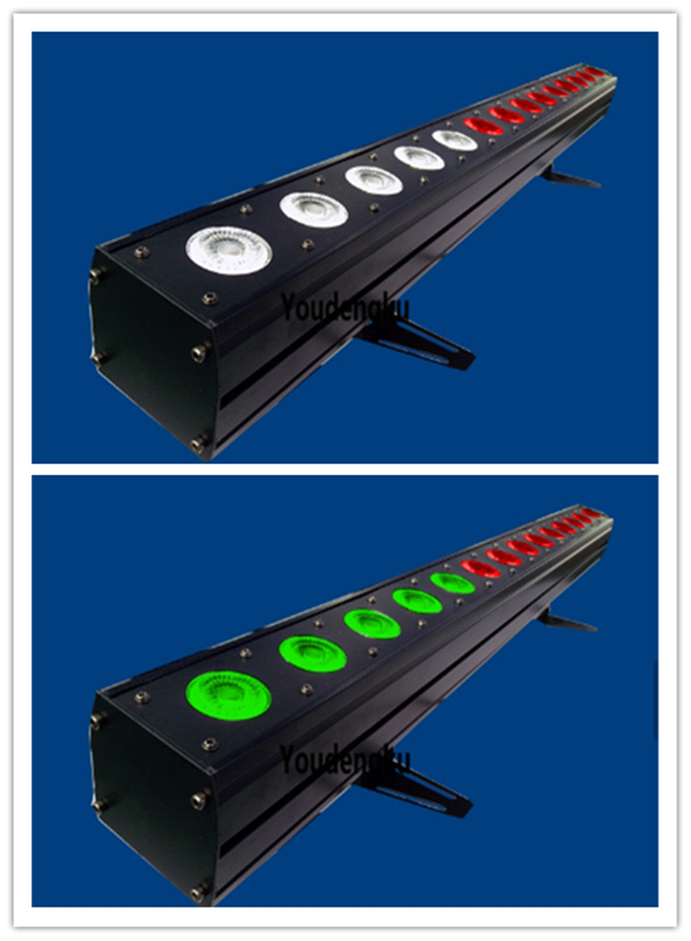 2 pieces wedding backdrop uplight 14x10w rgbw indoor wall washers luminium led strip bar wall washers led dj focus wash light