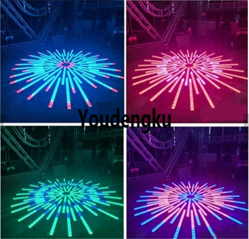 6 pieces 14pcs x 5w LED dot control Wall Washer stage lighting RGB 3in1 indoor led wall wash stage light