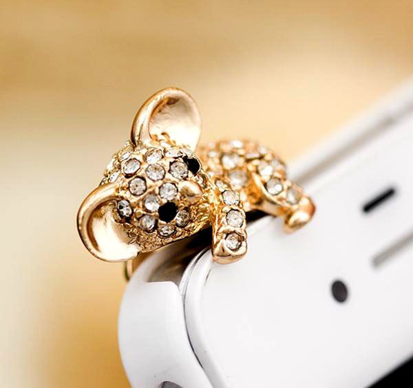 New full drill, koala mobile phone dust plug mobile phone headphone plug