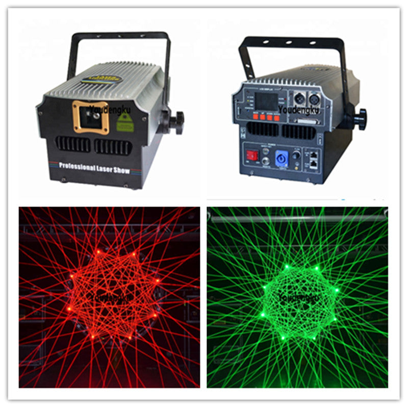 2 pieces 4w rgb laser animation scanner projector ILDA DMX Stage light multi color beam animation laser light