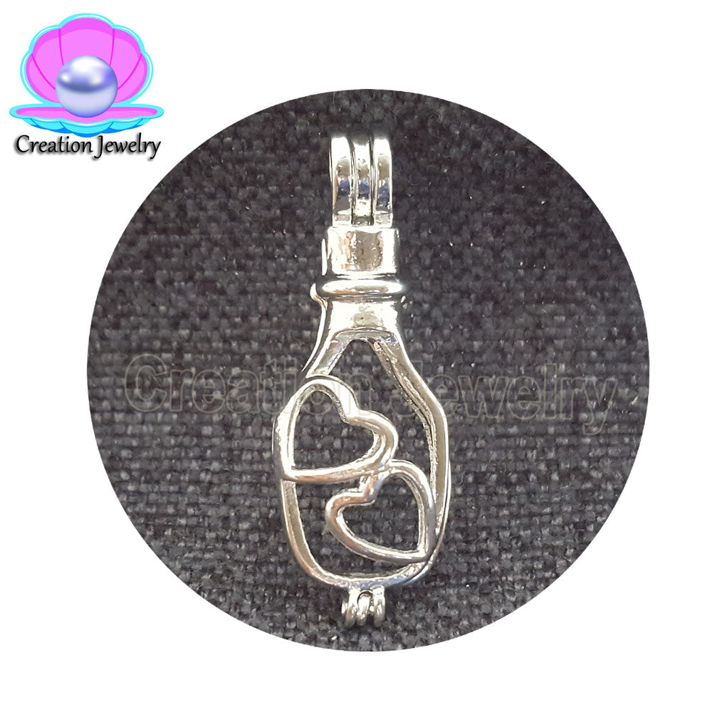 Wholesale Fashion Jewelry Silver Plated lockets Pearl Cage swan-octopus-bee-s heart Pendant Findings Essential Oil Diffuser