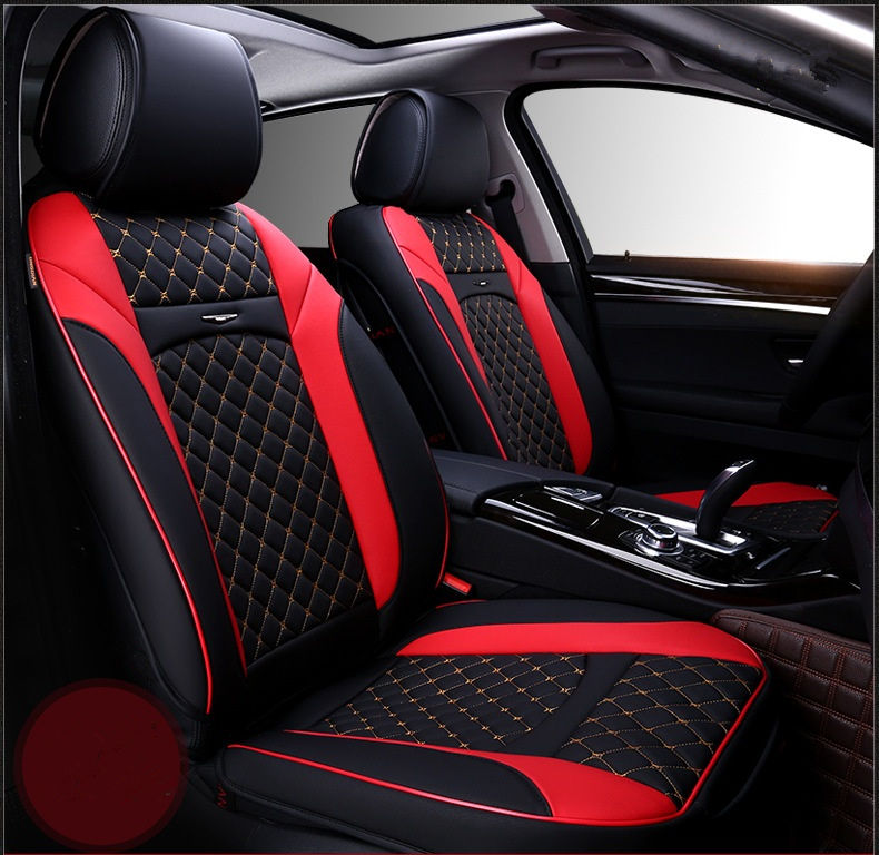 Universal Fit Car Interior Accessory Seat Covers For Five-Seat Sedan Good Quality PU Leather Full Set Seat Covers For SUV Automotive Vehicle