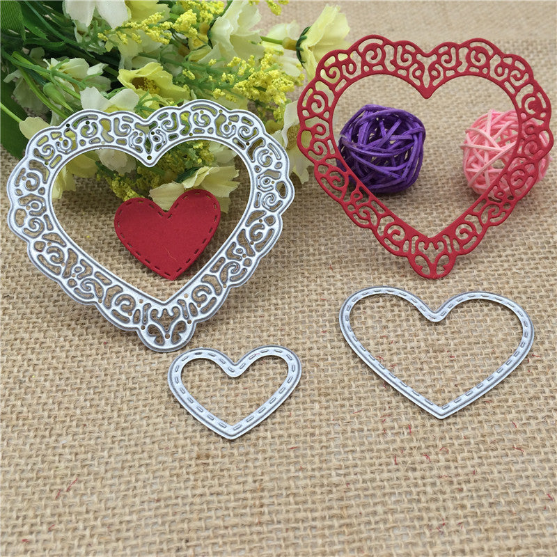 Cutting Dies Love Heart 3pcs-set Cutting dies for Cards Scrapbooking and Paper Crafts Embossing folder DIY paper craft Machines