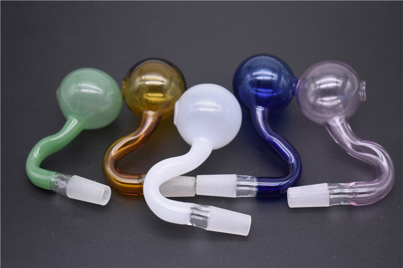 9mm-14mm-18mm male colorful smoking glass bowl adapter for herb water pipes glass bowls for water bongs Smoking thick glass water pipe Bowl