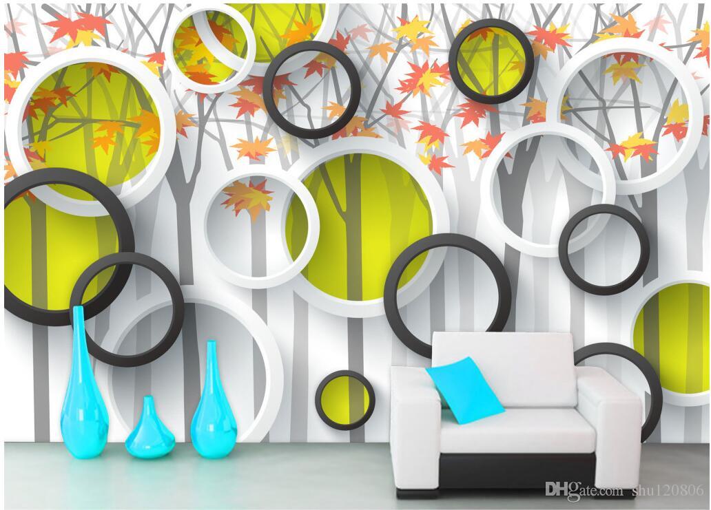 3d wallpaper custom photo Forest Simple Tree 3D TV Background wall decoration painting 3d wall murals wallpaper for walls 3 d living room