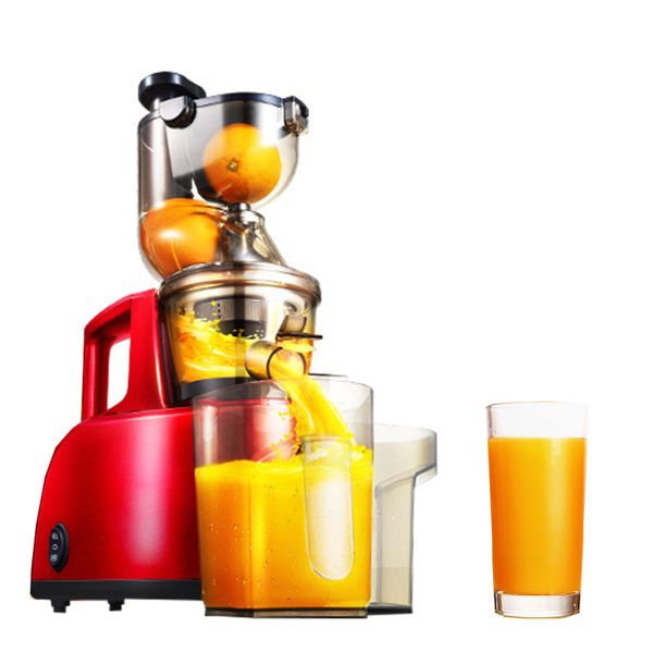 Beijamei Wholesale low speed orange slow juicer machine electric firut extractor fruit vegetable juicer with big diameter
