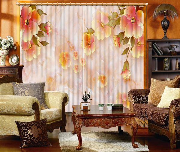 Home Decor Modern 3D Curtains Blackout Window Bedroom Curtain Stereo Flower Curtains Drapes For Hotel Wall Tapestry