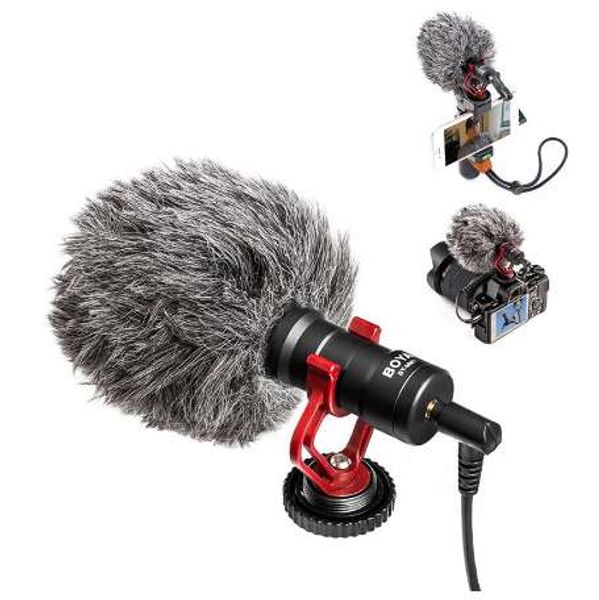 BOYA BY-MM1 VideoMicro Compact On-Camera Recording Microphone for Canon Nikon Sony DJI Osmo DSLR Smooth Q 4 Feiyu Gimbal VS RODE