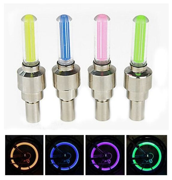 Bike light with no battery mountain road bike bicycle lights LEDS Tyre Tire Valve Caps Wheel spokes LED Light WS-60