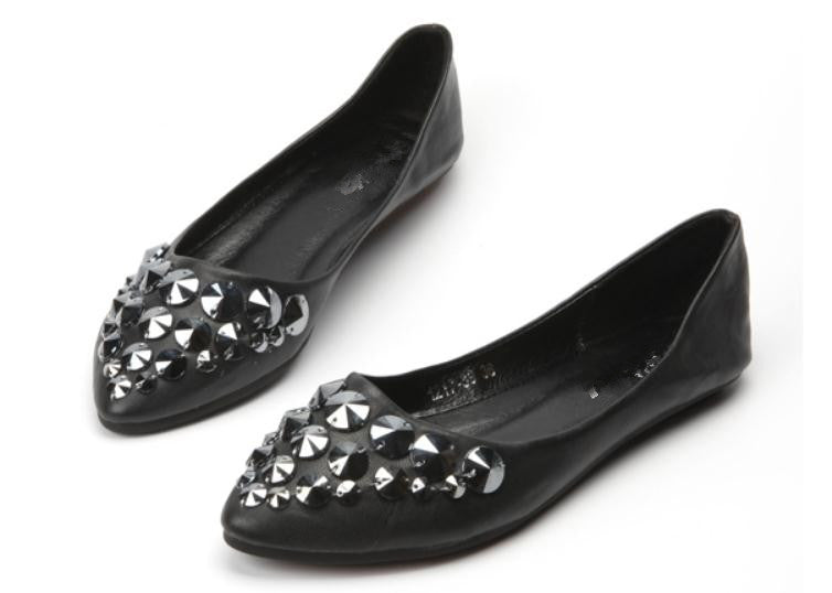 Free send 2018 spring New water drill Women&#039;s shoes Shallow mouth flat bottom Single shoes