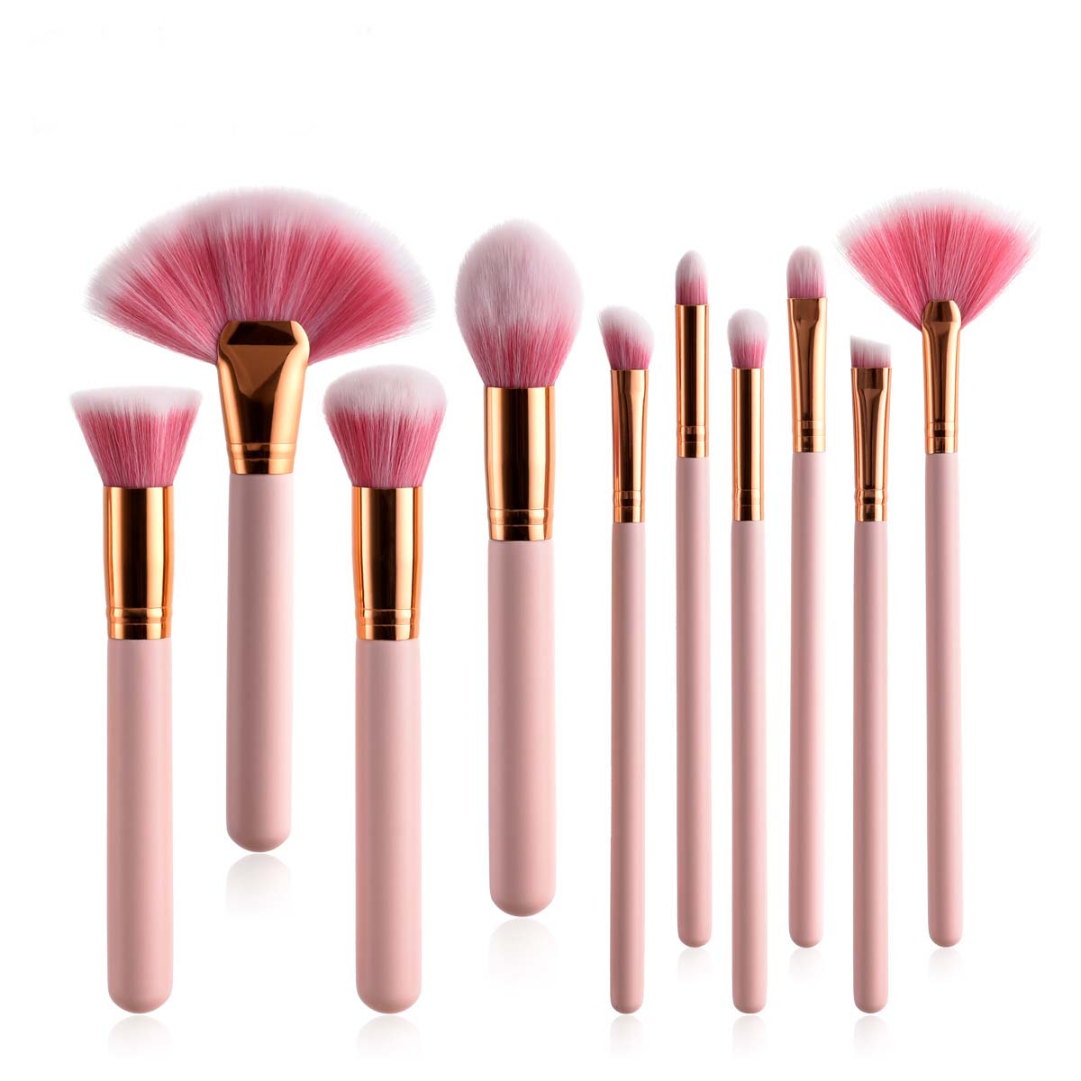 Professional Makeup brushes kit pink wood handle 4 -10pcs brush tools cosmetics brushes make up accessories DHL Free