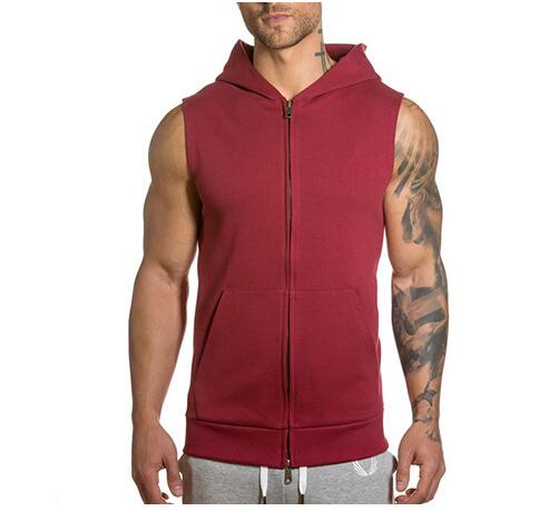 Sleeveless Mens Hoodie Wear Coat Fashion Designer Vest Cheaper Cardigan Sport Sweatershirt Tops Clothing Wholesale M-XXL