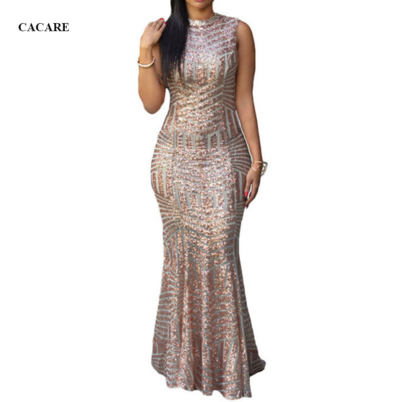 NEW Elegant Sequins Dresses Runway 2018 High Quality Party Gown CHEAP Runway Dresses Glitter F2997 Pink Backless