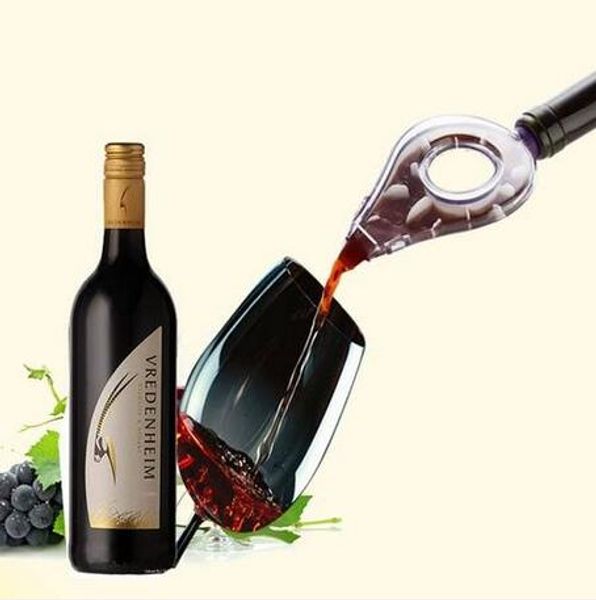 2022 Bar Tools Wholesales Portable Mini Red Wine Aerator Bottle Topper Pourer Aerating Decanter