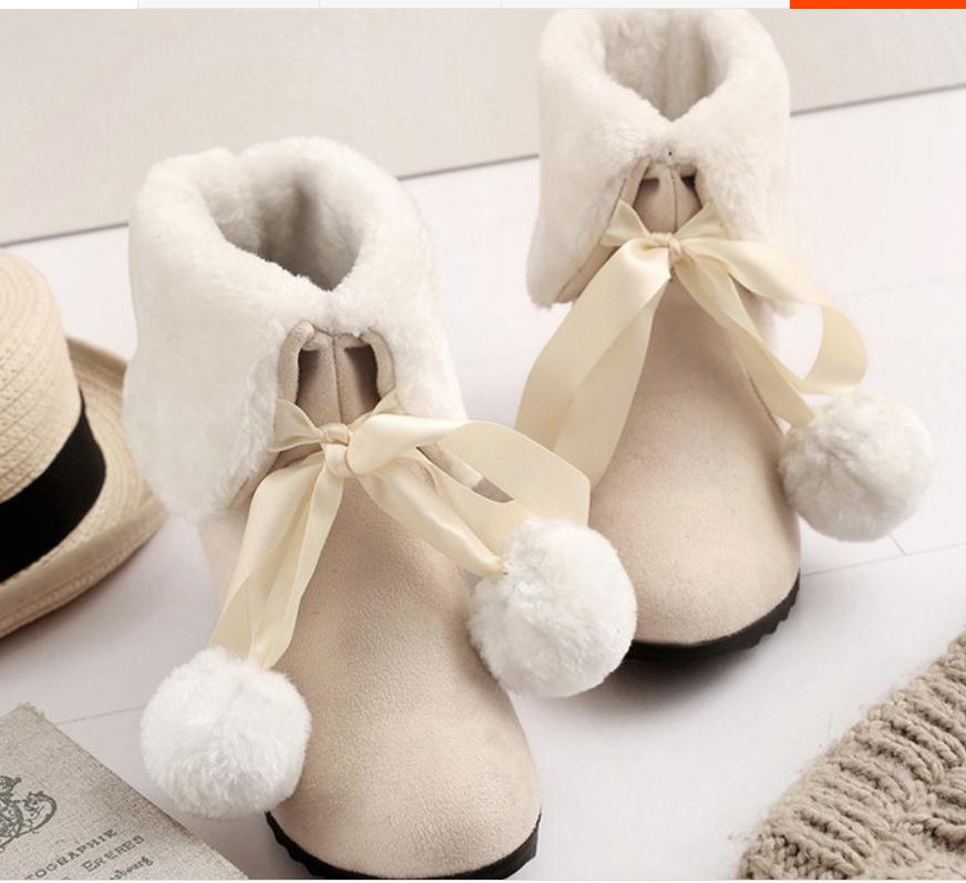 Free send 2018 autumn winter new style princess boots Short tube Women&#039;s Boots