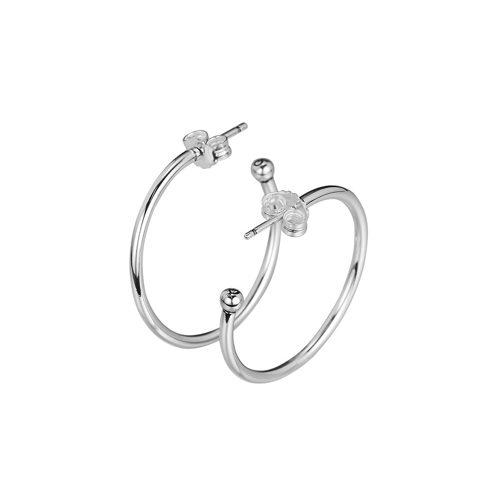 Compatible with Pandora earrings 925 Sterling Silver Medium Hoops of Versatility Earrings For Women European Style Jewelry Original Fashion